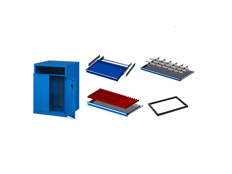 componenti armadi con porte e cassetti prof 597 e 632 mm